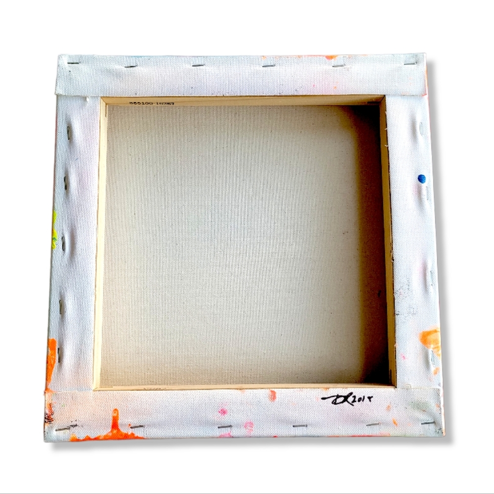 Original Abstract Fly Graffiti Painting on Gallery Wrap Canvas, 12x12" - Picture 7 of 7